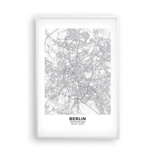 Poster in een witte lijst - Berlijnse bloem - 61x91 cm