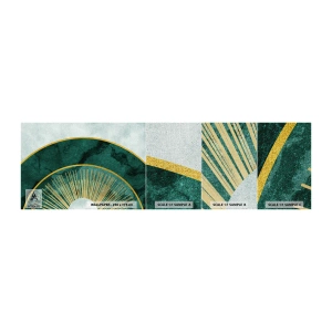 Fotobehang Monster Premium Canvas - Een ander zonnestelsel - Art-deco, Modern, Abstractie - 100x30 cm