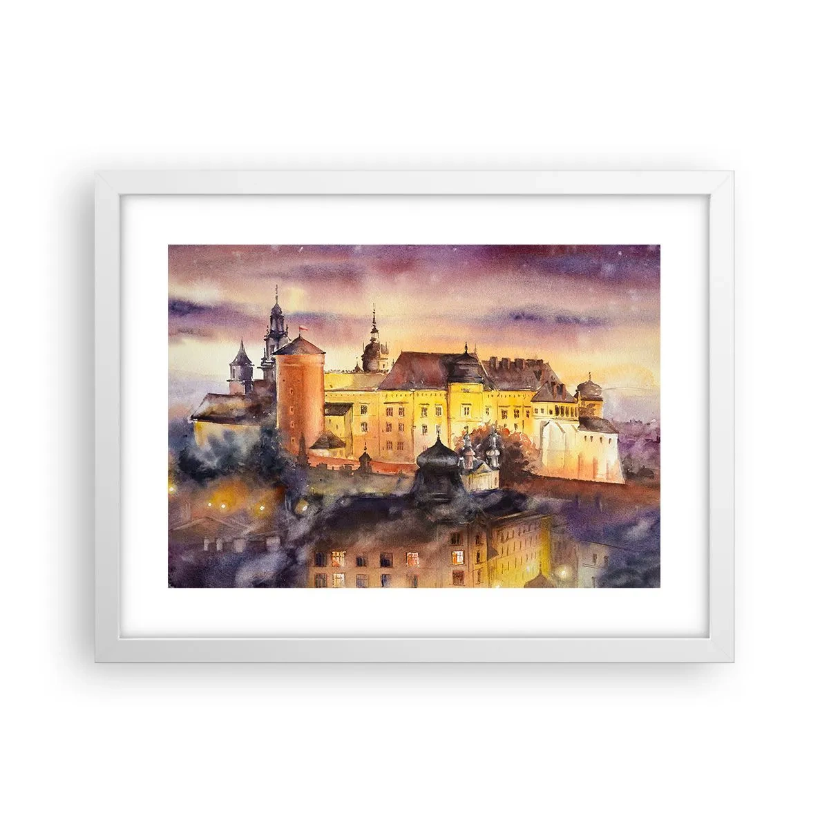 Poster in een witte lijst - Geschiedenis en sprookje - 40x30 cm