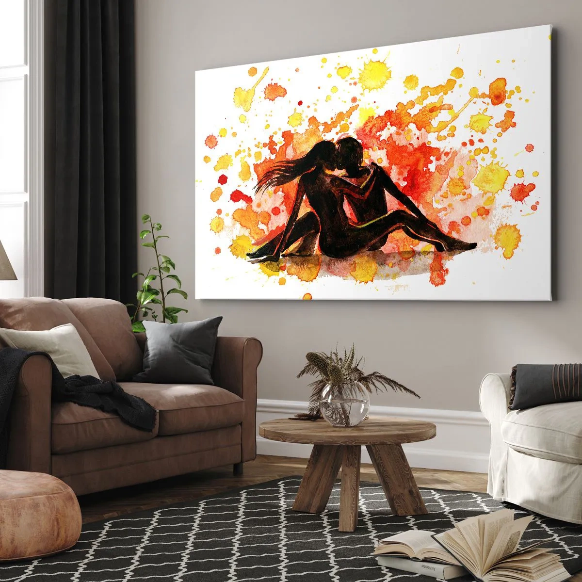 Schilderen op canvas - En er was licht - 100x70 cm