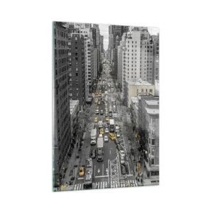 Schilderen op glas - New Yorks leven - 50x70 cm