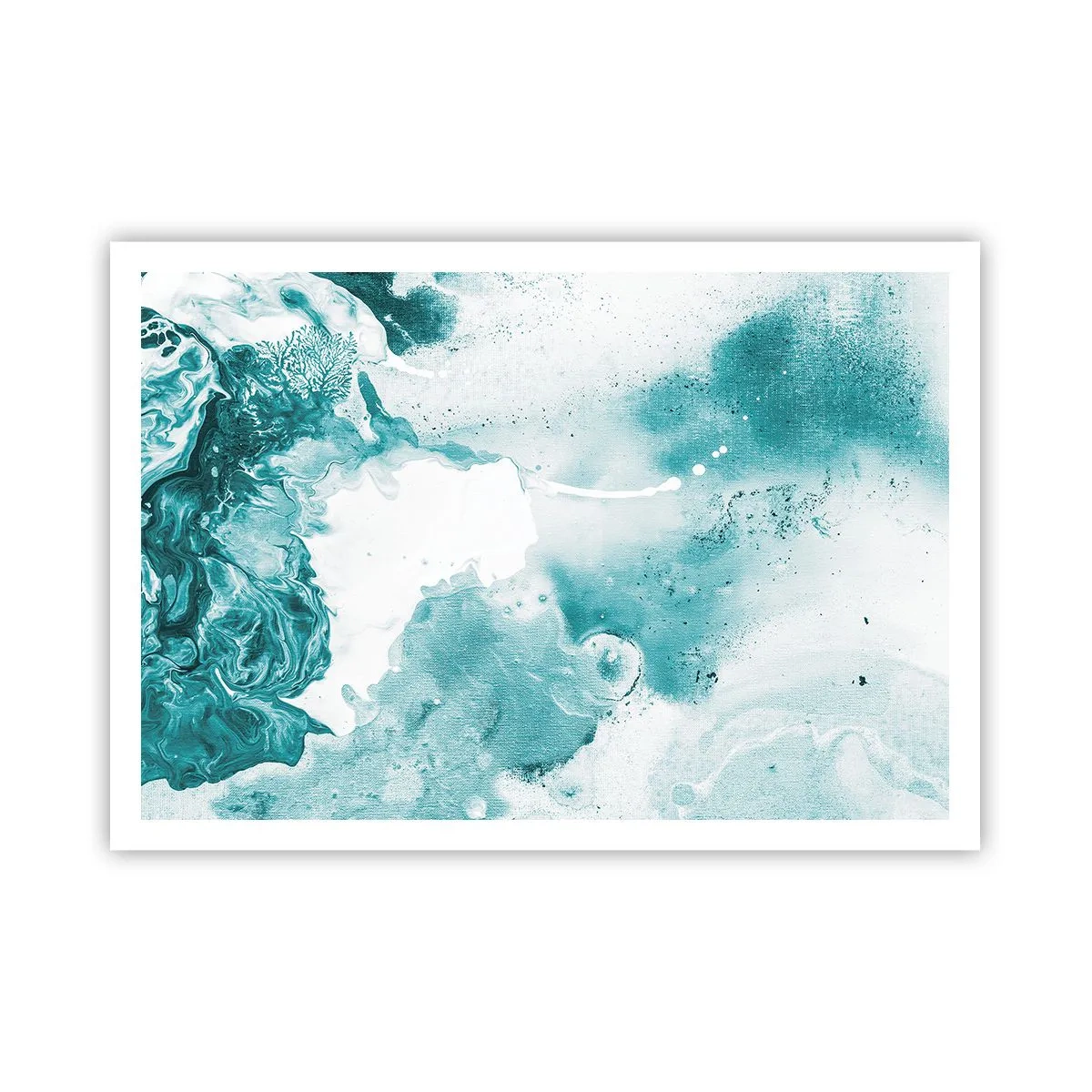 Poster - Moerast van blauw - 100x70 cm