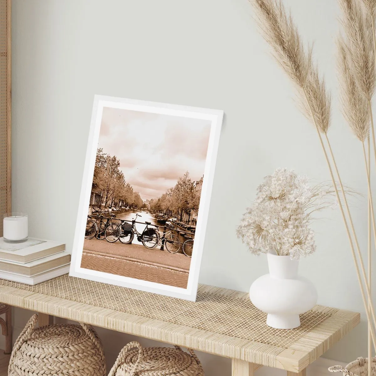 Poster in een witte lijst - Hollandse sfeer - 30x40 cm