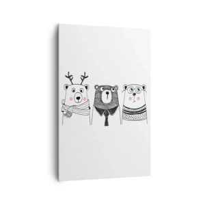 Schilderen op canvas - Beer, beertje en taddybeer - 80x120 cm