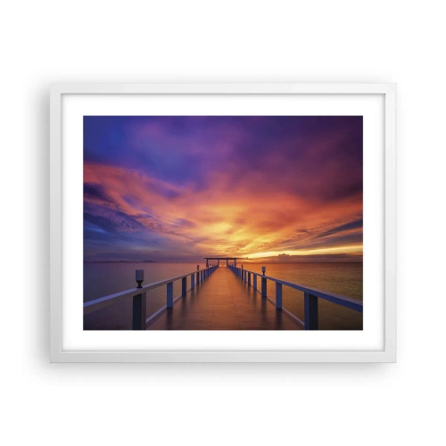 Poster in een witte lijst - Zonder einde - 50x40 cm