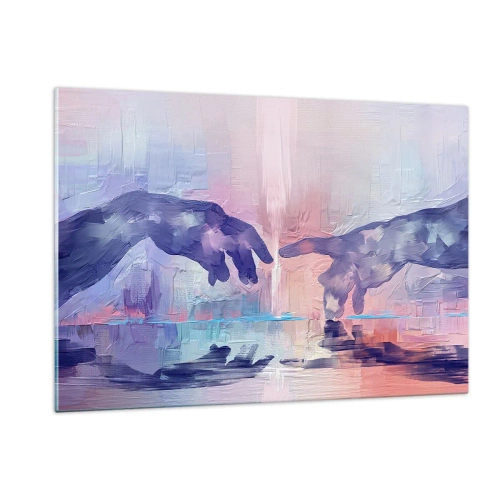 Schilderen op glas - Goddelijke levensvonk - 120x80 cm