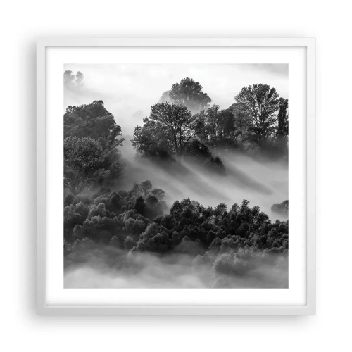 Poster in een witte lijst - Opstaand ​​uit de slaap - 50x50 cm