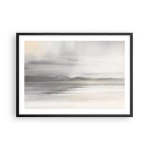 Poster in een zwarte lijst - Afstand in reflectie - 70x50 cm