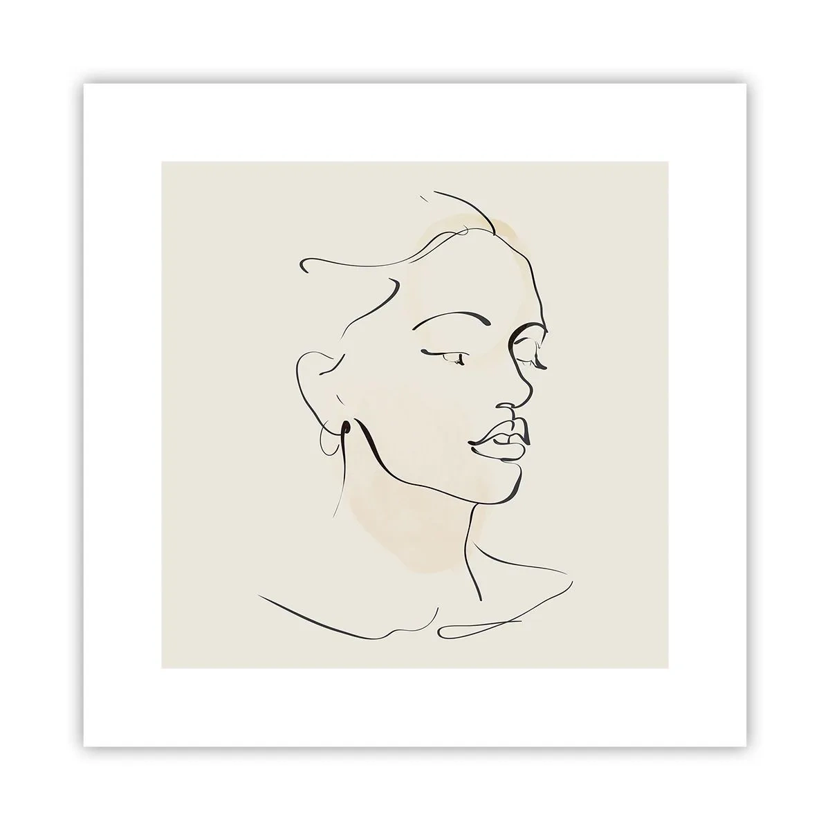 Poster - Een bepaalde lijn - 30x30 cm