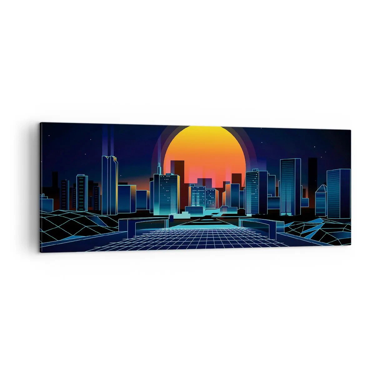 Schilderen op canvas - Wil je nog steeds naar het echte? - 140x50 cm