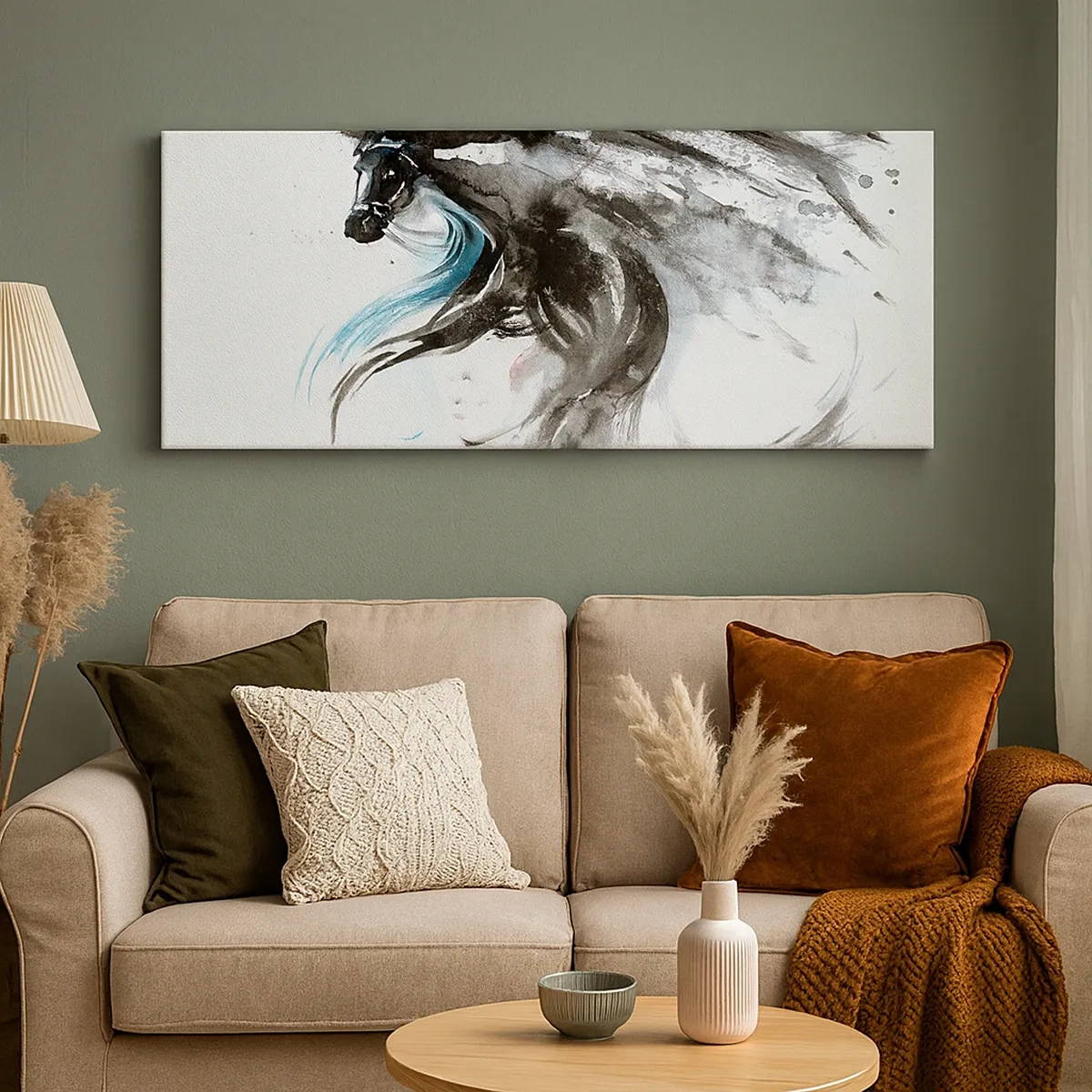 Schilderen op canvas - Galop van de Zwarte Prins  - 30x30 cm