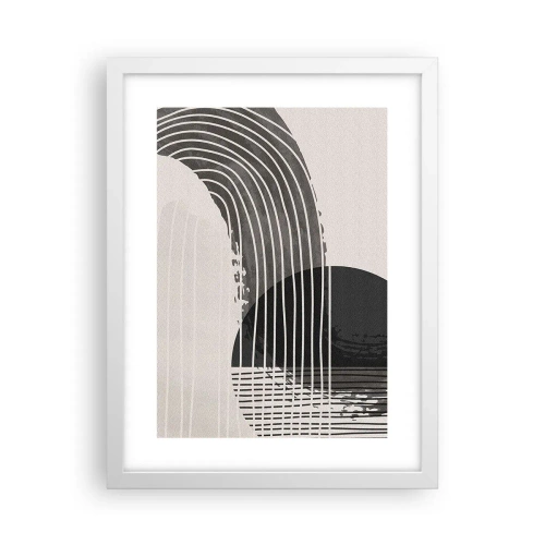 Poster in een witte lijst - Daar en terug - 30x40 cm