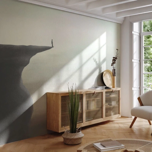 Fotobehang op maat Premium Sand - Omhoog, natuurlijk! - klif, Natuur, Toerist