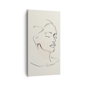 Schilderen op canvas - Een bepaalde lijn - 55x100 cm