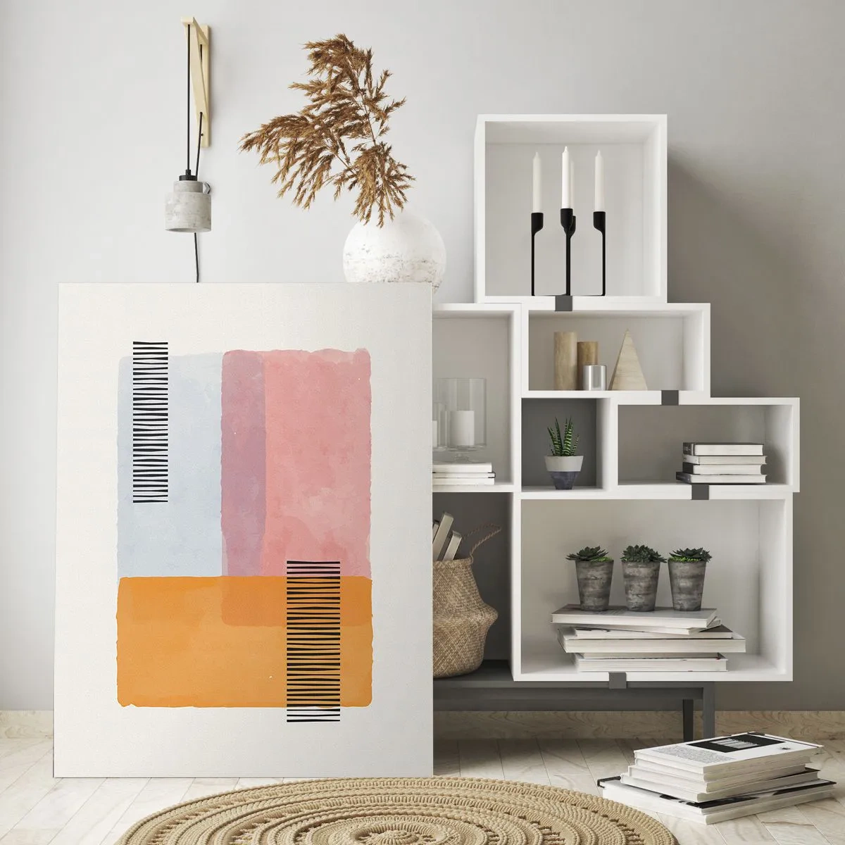 Schilderen op glas - Van hoek tot hoek - 80x120 cm