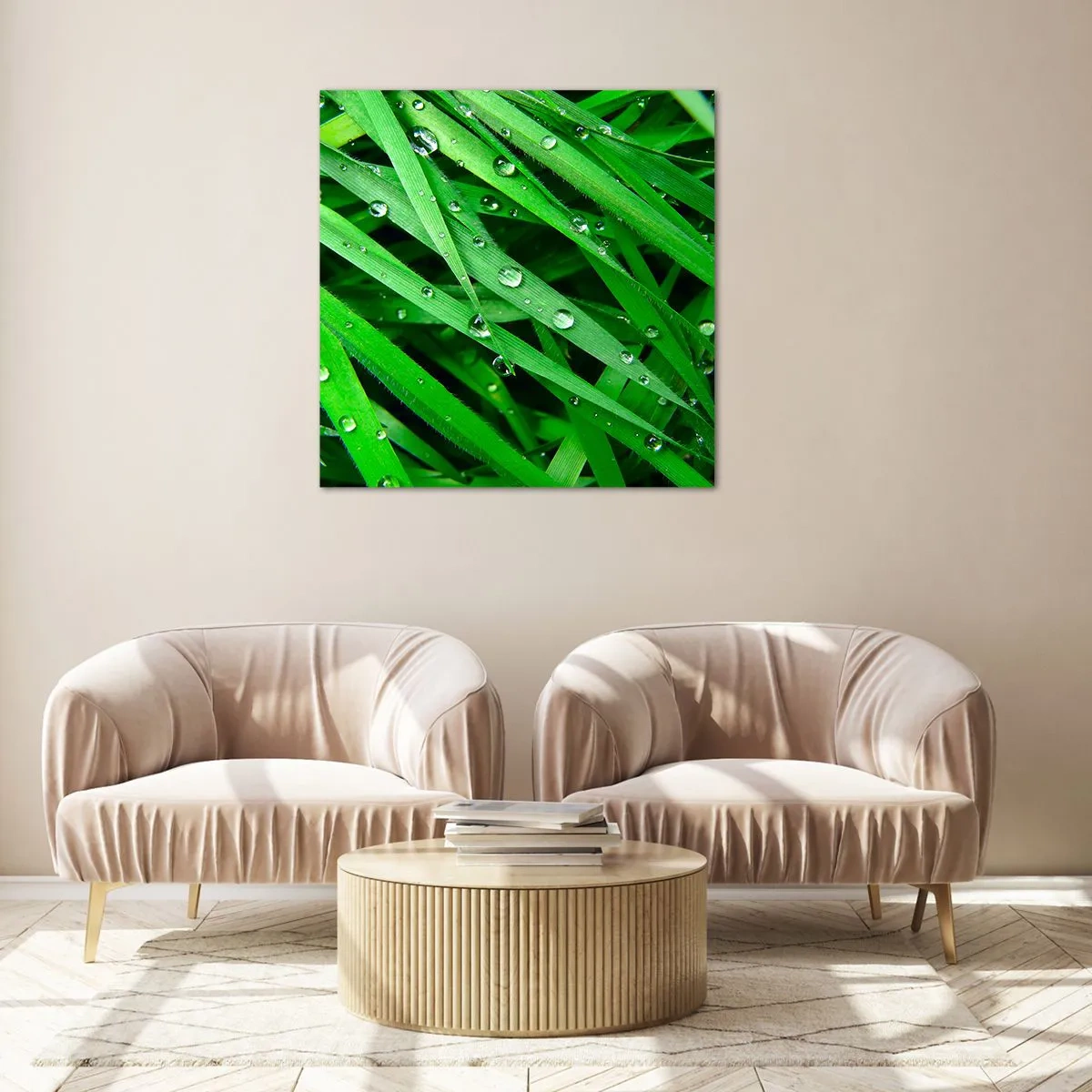 Schilderen op glas - Speel groen - 40x40 cm