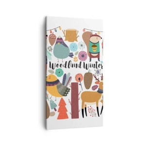 Schilderen op canvas - Sprookjesvakantie in het bos - 45x80 cm