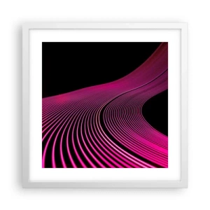 Poster in een witte lijst - Avenue van licht - 40x40 cm