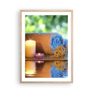 Een poster in een licht eiken lijst - Tijd voor het lichaam - 50x70 cm