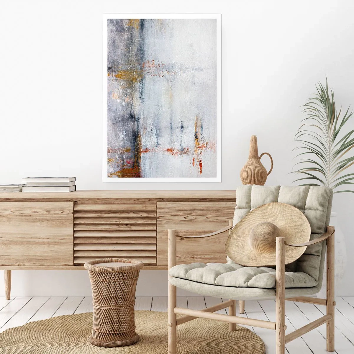 Poster - Achter de luchtgordijn - 70x100 cm