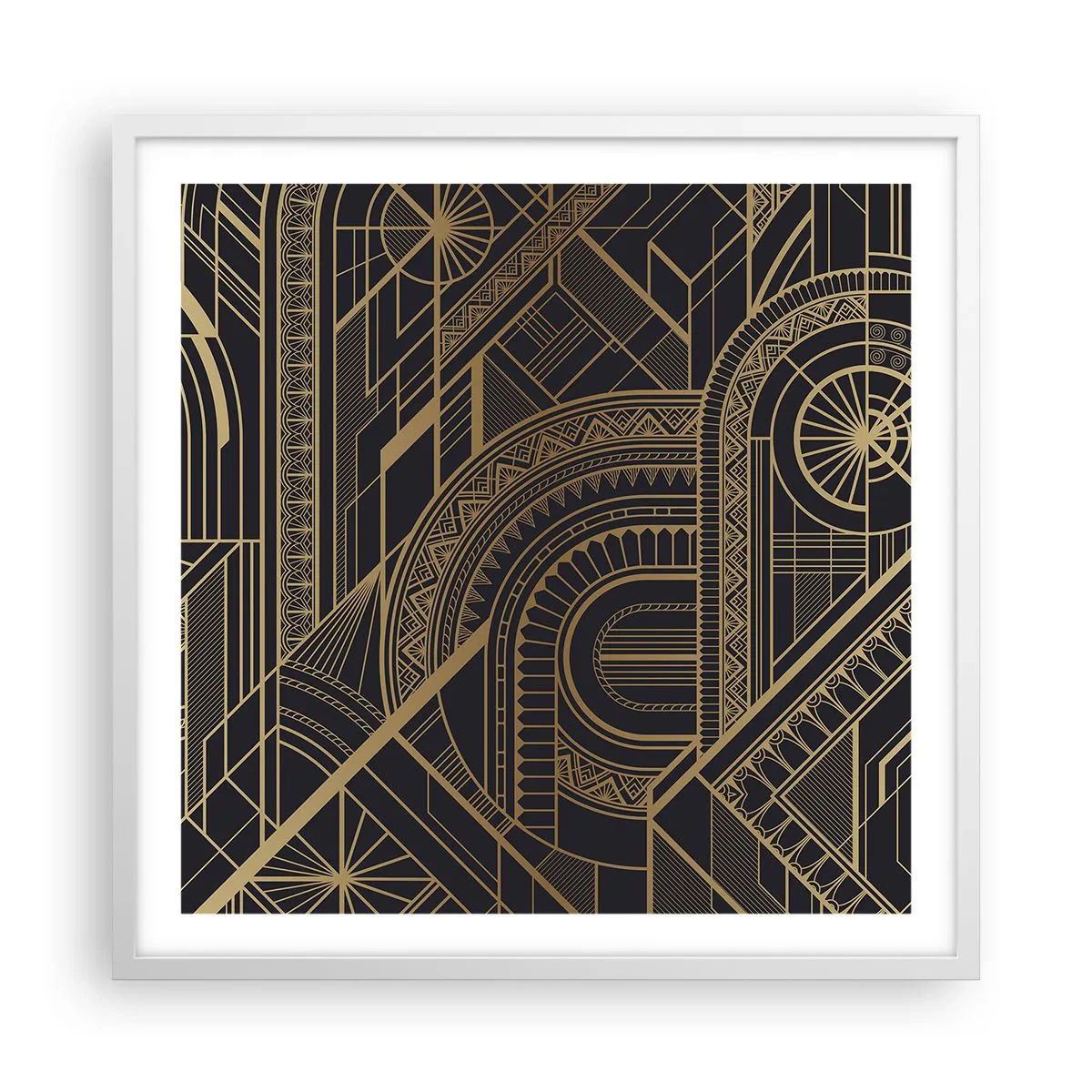 Poster in een witte lijst - Concepten, ideeën, plannen - 60x60 cm