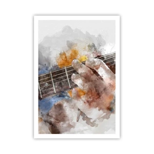 Poster - Poëzie tussen de snaren - 70x100 cm