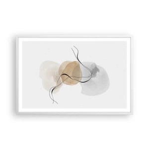 Poster in een witte lijst - Lucht kralen - 91x61 cm
