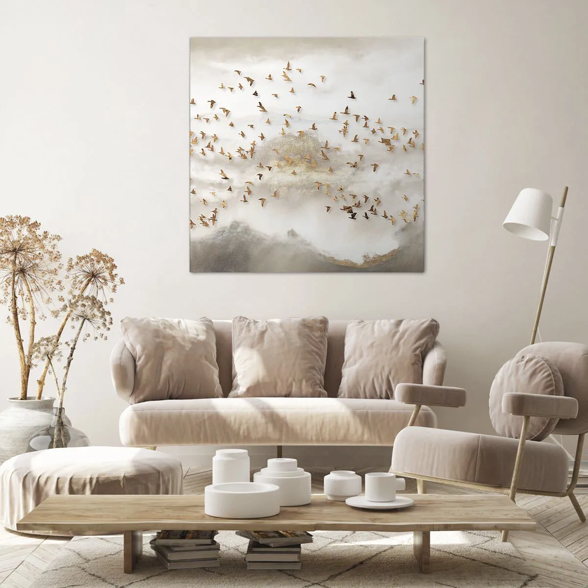 Schilderen op canvas - Het is tijd… - 60x60 cm