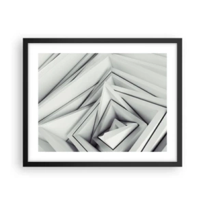 Poster in een zwarte lijst - Scherpe hoeken knoppen - 50x40 cm