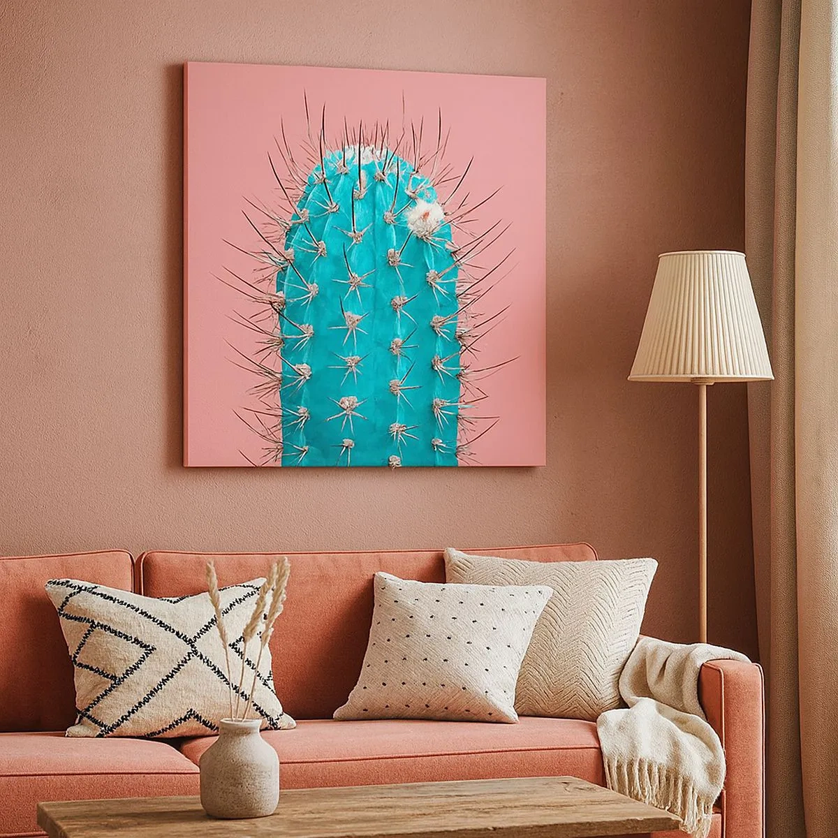 Schilderen op canvas - Kijk gewoon - 30x30 cm