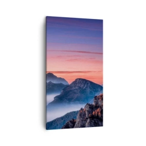 Schilderen op canvas - Over de valleien - 45x80 cm