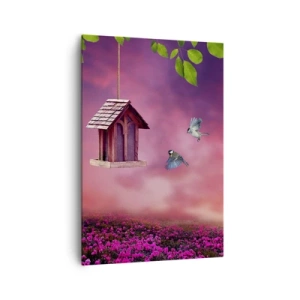 Schilderen op canvas - Uitnodiging voor het avondeten - 70x100 cm