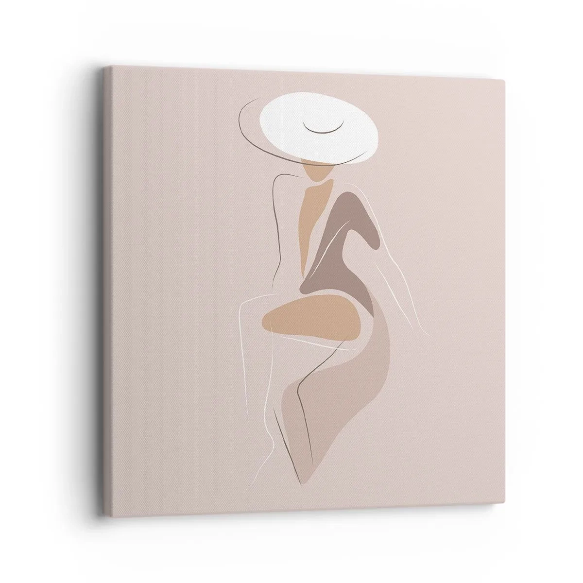 Schilderen op canvas - Een dame zijn - 30x30 cm