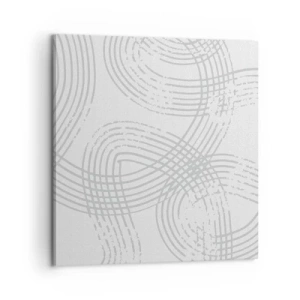 Schilderen op canvas - Er is geen rechte weg - 60x60 cm