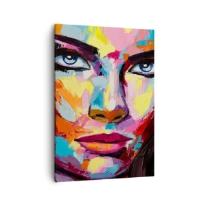 Schilderen op canvas - De ziel is ook kleurrijk - 50x70 cm