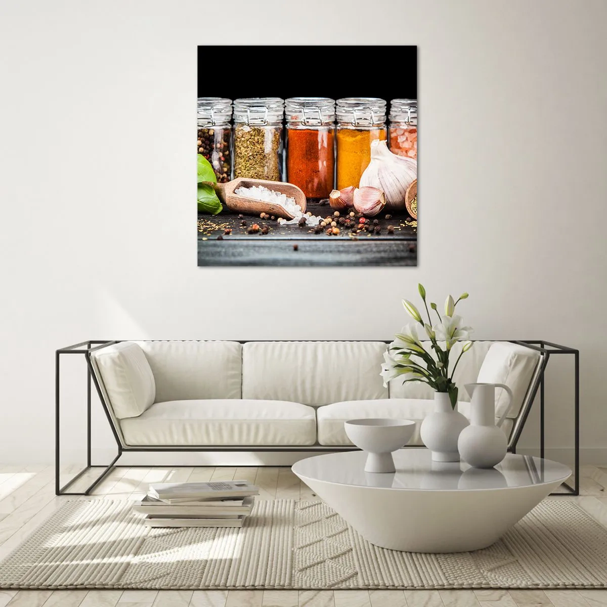 Schilderen op glas - Zodat het leven smaak heeft - 40x40 cm