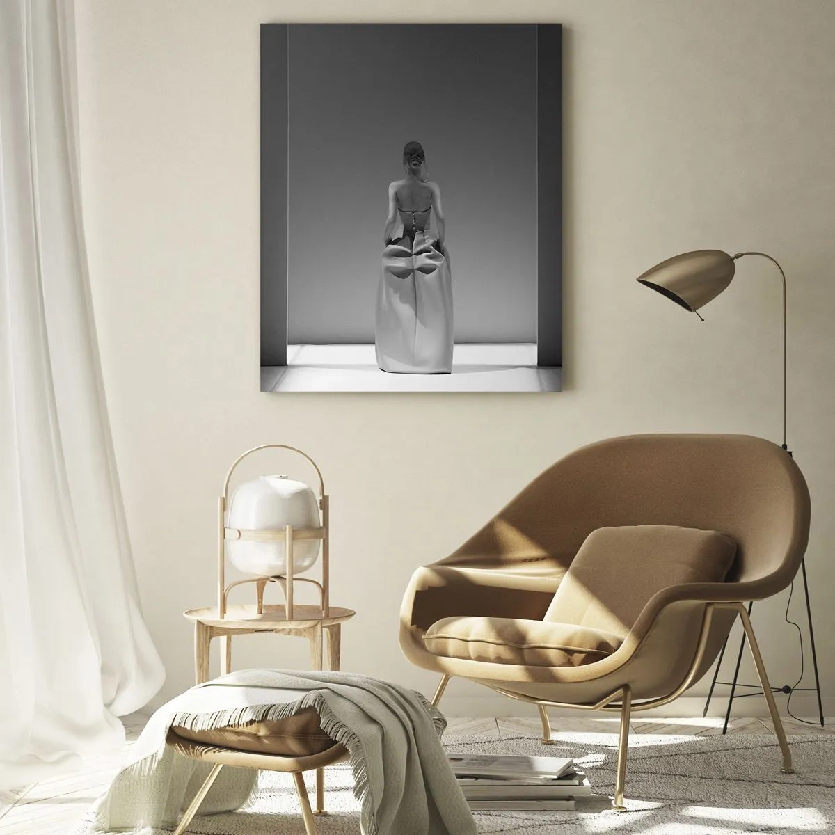 Schilderen op glas - Verfijnde eenvoud - 80x120 cm