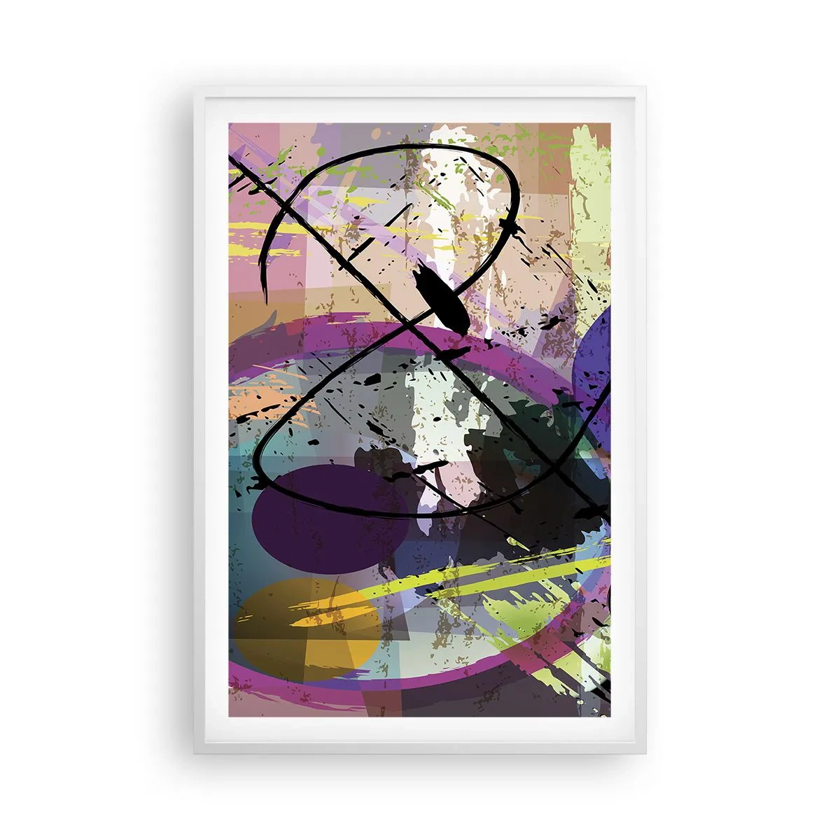 Poster in een witte lijst - Je kunt rechtdoor of rondom - 61x91 cm