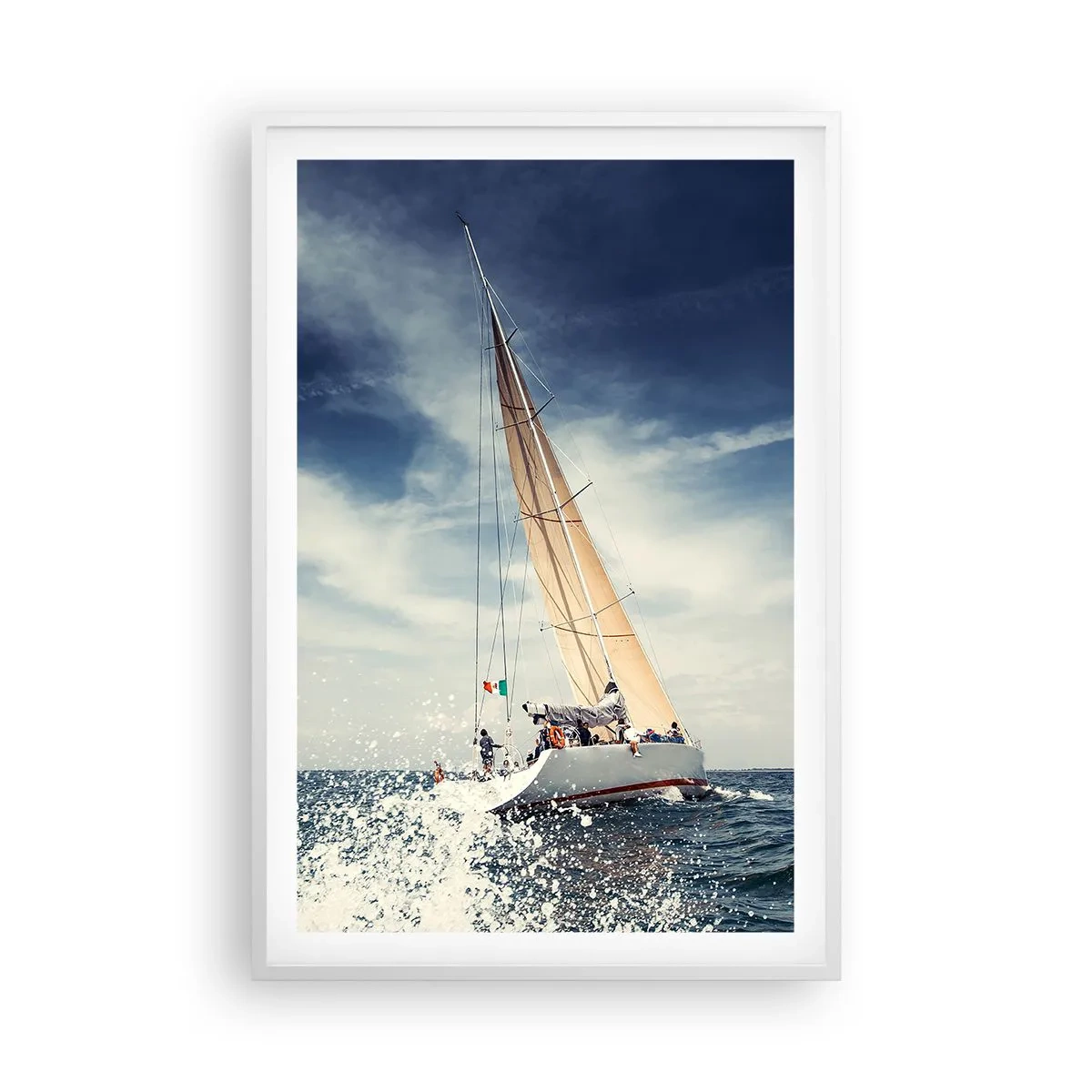 Poster in een witte lijst - Ze halen ons niet in! - 61x91 cm