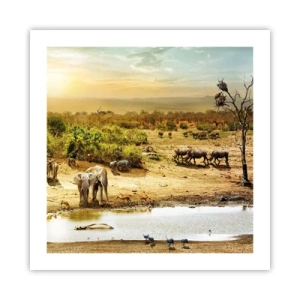 Poster - "Er stroomde een rivier uit Eden …" - 50x50 cm