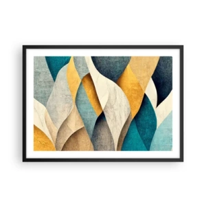 Poster in een zwarte lijst - Ritme en beweging - 70x50 cm