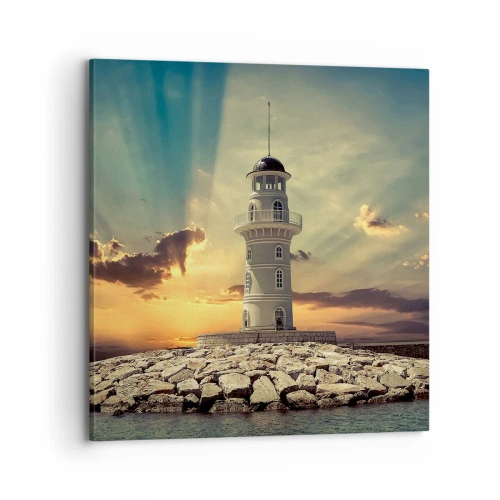 Schilderen op canvas - Licht - Goed - Schoonheid - 70x70 cm