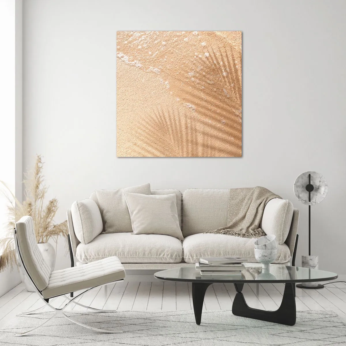 Schilderen op glas - De schaduw van een hete zomer - 60x60 cm