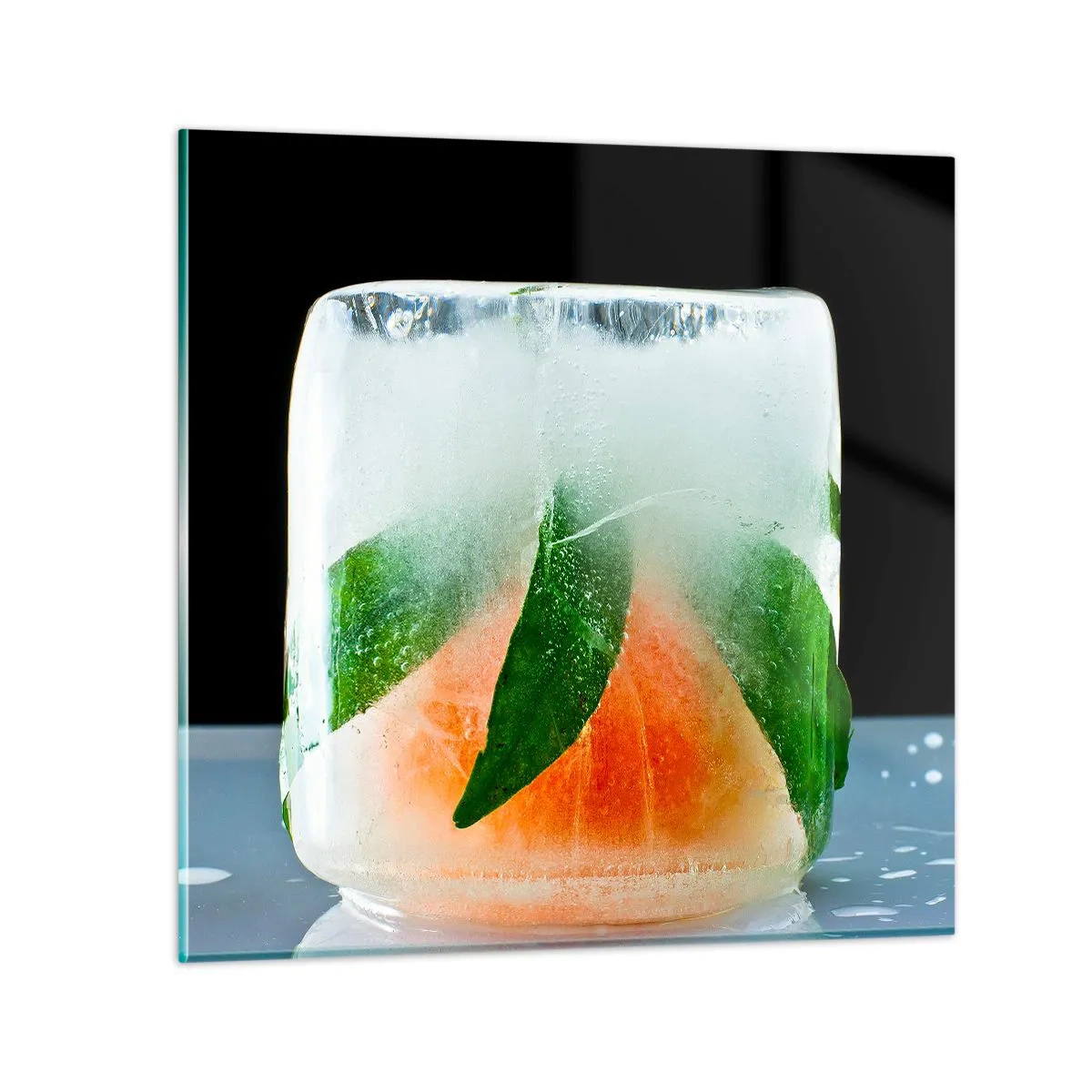 Schilderen op glas - Fris en koel - 70x70 cm