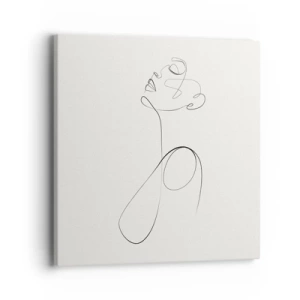 Schilderen op canvas - Loopt in dromen - 40x40 cm
