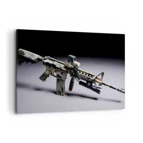 Schilderen op canvas - Altijd dreigend - 100x70 cm