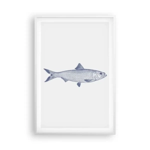 Poster in een witte lijst - Groeten uit de noordelijke zeeën - 61x91 cm