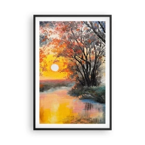 Poster in een zwarte lijst - Herfst vibes - 61x91 cm