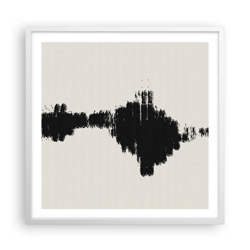 Poster in een witte lijst - Trillingen van verbeelding - 60x60 cm
