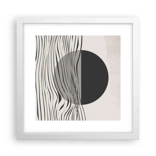Poster in een witte lijst - Halve compositie - 30x30 cm